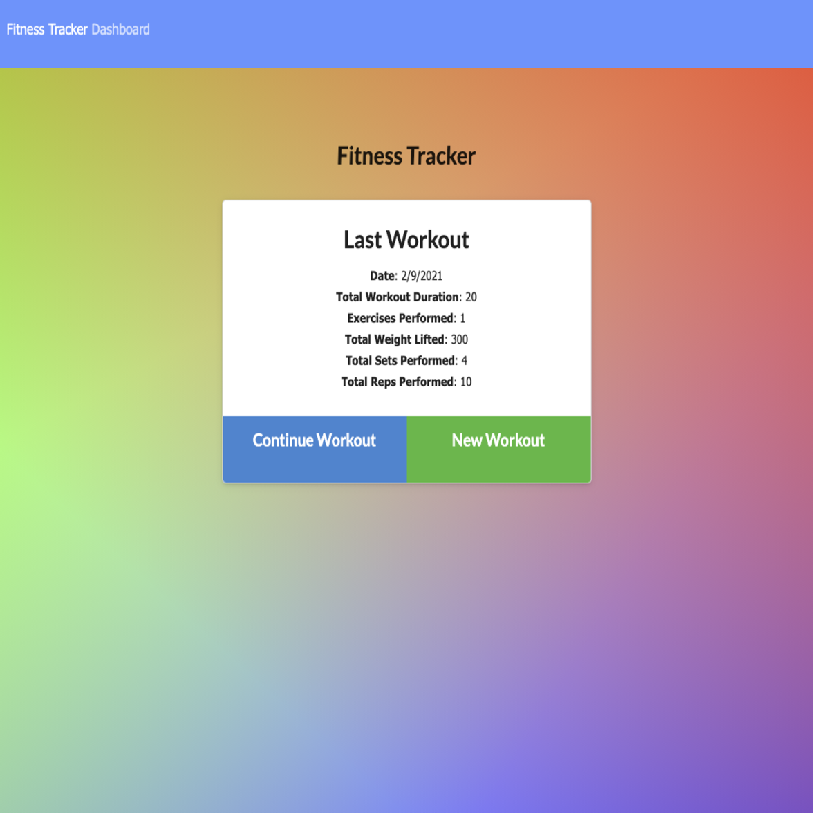 Fitness Tracker